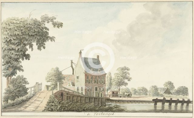 De Voetangel Inn on the Utrecht canal, 1782. Creator: Hendrik Tavenier.