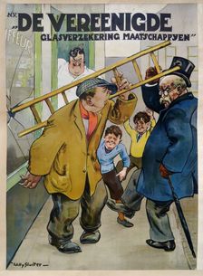 De Vereenigde Glasverzekering, 1921. Creator: Sluiter, Jan Willem (1873-1949)