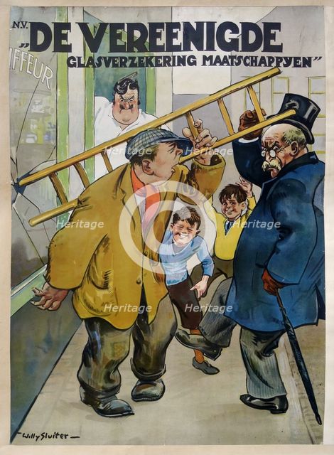 De Vereenigde Glasverzekering, 1921. Creator: Sluiter, Jan Willem (1873-1949).