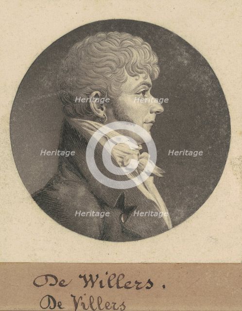 de Villers, 1809. Creator: Charles Balthazar Julien Févret de Saint-Mémin.