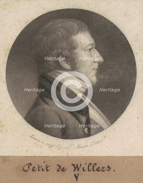 de Villers, 1801. Creator: Charles Balthazar Julien Févret de Saint-Mémin.