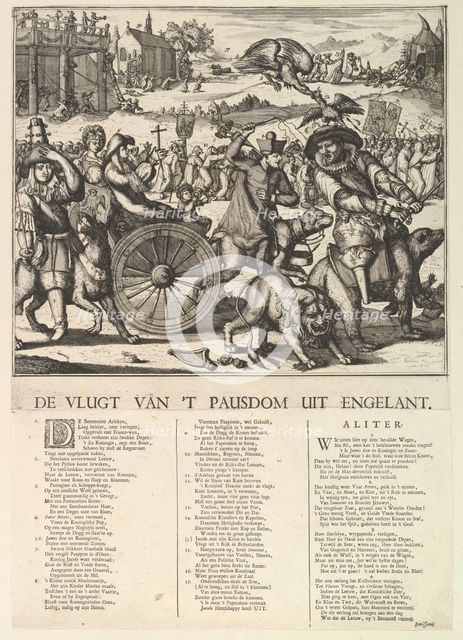 De Vlugt van 't Pausdom.n.d. Creator: Romeyn de Hooghe.