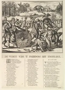 De Vlugt van t Pausdom.n.d. Creator: Romeyn de Hooghe
