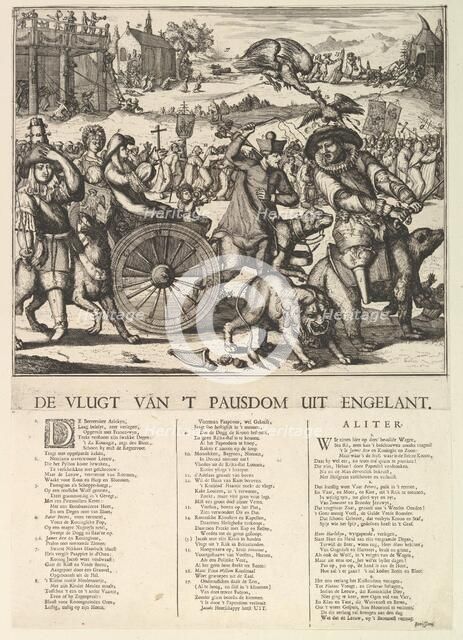 De Vlugt van 't Pausdom.n.d. Creator: Romeyn de Hooghe.