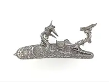 Detached Flintlock alla Fiorentina, Italian, Bargi, dated 1679. Creators: Sebastiano Cecchi, Matteo Cecchi