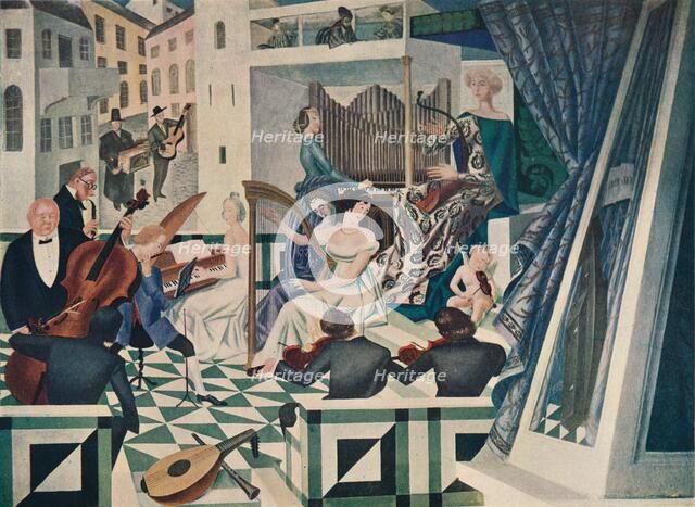'Detail of Mural Decoration in a Concert-Room in a Private House', c1927. Artist: Alexandre Jacovleff.
