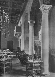 Detail of main dining room, University Club Building, Los Angeles, California, 1923