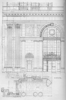 Detail of main entrance, Los Angeles Biltmore Hotel, Los Angeles, California, 1923
