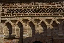 Detail of main façade, Cristo de la Luz Shrine, Toledo, Castile-La Mancha, Spain, 2022. Creator: LTL
