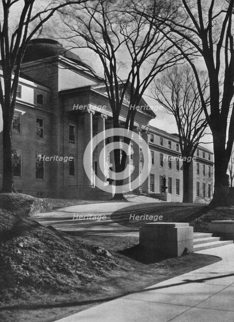 Detail of main facade - Hartford Fire Insurance Building, Hartford, Connecticut, 1922. Artist: Unknown.