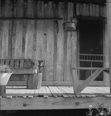 Detail of Negro sharecropper's porch, Washington County, Mississippi, 1937. Creator: Dorothea Lange