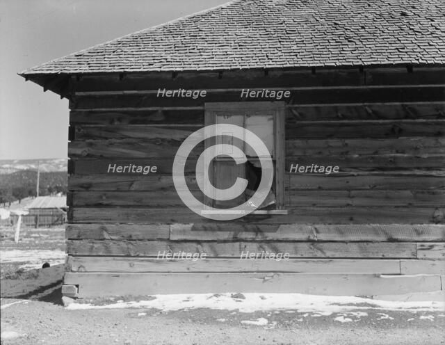 Detail of occupied house, Widtsoe, Utah, 1936. Creator: Dorothea Lange.
