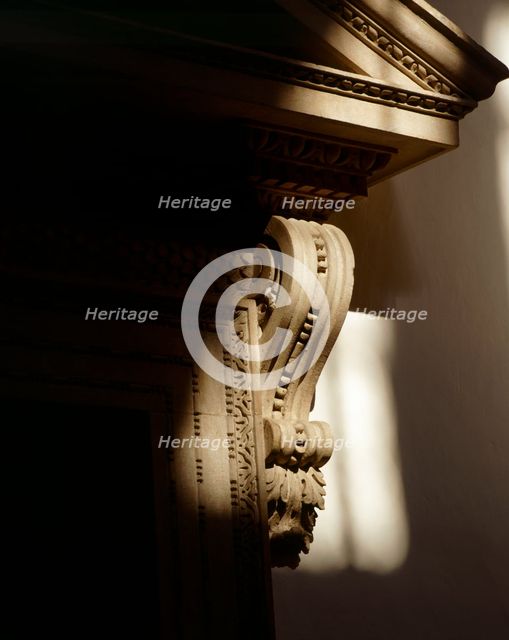 Detail of one of the doorways in the tribunal or saloon, Chiswick House, London, c2000s(?). Artist: Unknown.