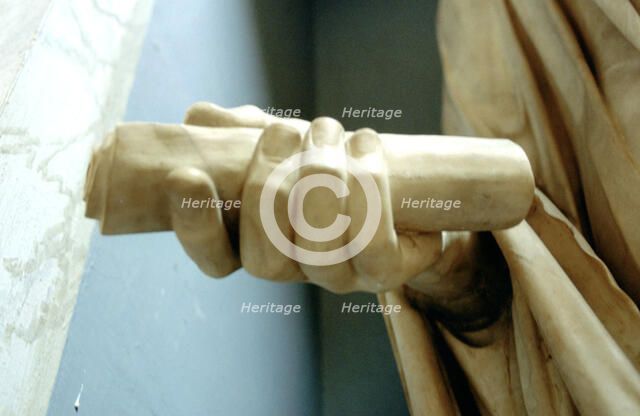 Detail of one of the hands from a statue of the Roman Emperor Titus. Artist: A Lorenzini