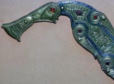 Detail of ornament on the shield from the Sutton Hoo ship-burial
