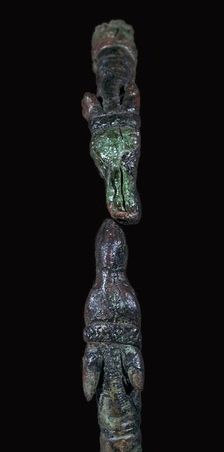 Detail of a Celtic bronze torc, 4th century BC