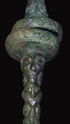 Detail of a Celtic bronze torc, 4th century BC