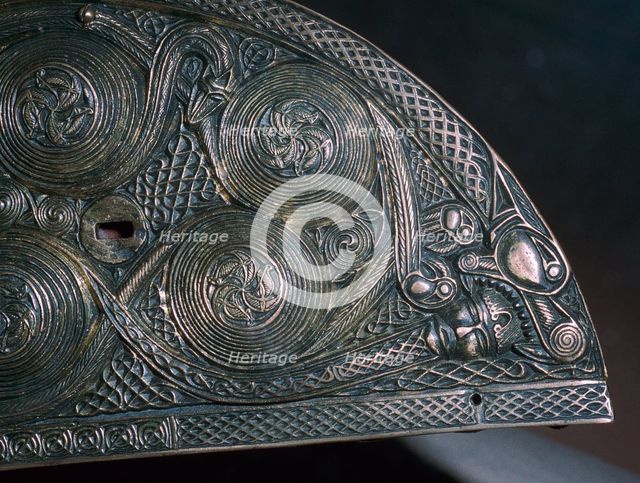 Detail of a Celtic reliquary, 8th century. Artist: Unknown