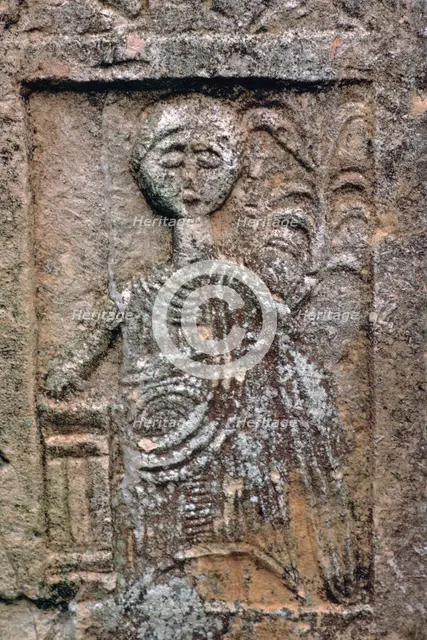 Detail of a gravestone in a sanctuary sacred to Saturn, 1st century. Artist: Unknown