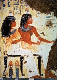 Detail of a fresco from a funerary chapel