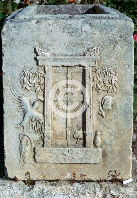 Detail of a Hellenistic sarcophagus. Artist: Unknown