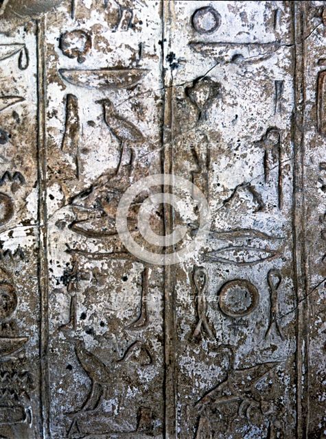 Detail of a hieroglyph which praises Aten.