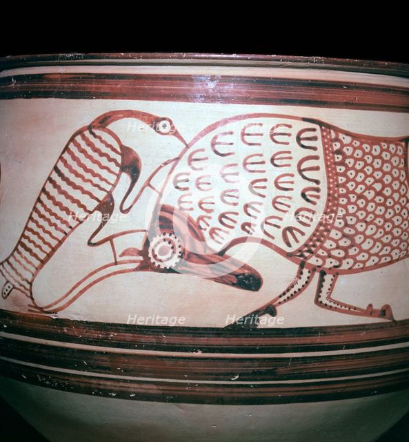 Detail of a Mycenaean pot, 13th century BC. Artist: Unknown