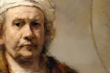 Detail of a self-portrait of Dutch painter Rembrandt van Rijn, c1665. Artist: Rembrandt Harmensz van Rijn