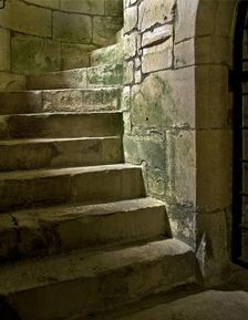 Detail of a spiral staircase, Old Wardour Castle, near Tisbury, Wiltshire, 2010. Artist: Historic England Staff Photographer