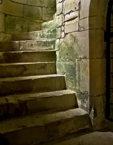Detail of a spiral staircase, Old Wardour Castle, near Tisbury, Wiltshire, 2010. Artist: Historic England Staff Photographer