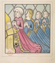 Detail of a stained glass window, St Giles, South Mimms, Hertfordshire, c1800. Artist: Anon
