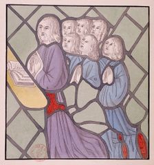 Detail of a stained glass window, St Giles, South Mimms, Hertfordshire, c1800. Artist: Anon