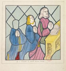 Detail of a stained glass window, St Giles, South Mimms, Hertfordshire, c1800. Artist: Anon