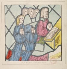 Detail of a stained glass window, St Giles, South Mimms, Hertfordshire, c1800. Artist: Anon