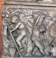 Detail of a Roman sarcophagus, 2nd century
