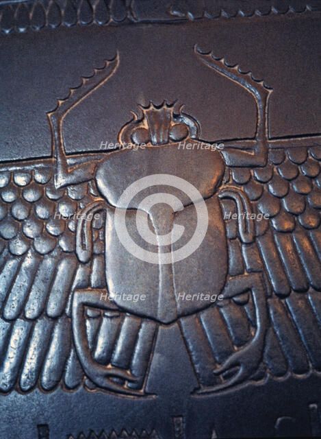Detail of a relief of a beetle in the sarcophagus of the vizier Ghemenef - Har - Bak.