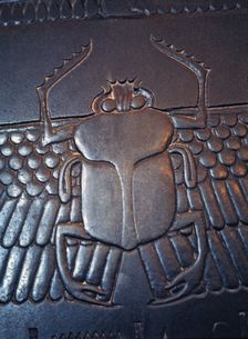 Detail of a relief of a beetle in the sarcophagus of the vizier Ghemenef - Har - Bak