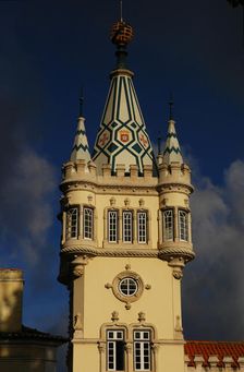 Detail of a tower, Town Hall, Sintra, Portugal, 1906-1909 (2008). Creator: Unknown