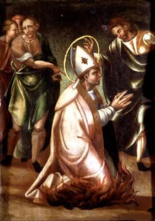 Detail of a table with scenes of Sant Fruitós life, 1567