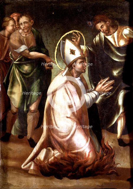 Detail of a table with scenes of Sant Fruitós life, 1567.