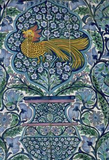 Detail of a tile design in Nabeul, Tunisia