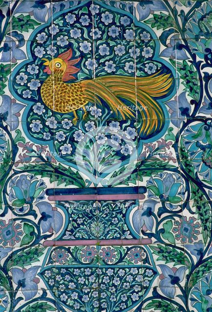 Detail of a tile design in Nabeul, Tunisia. Artist: Unknown