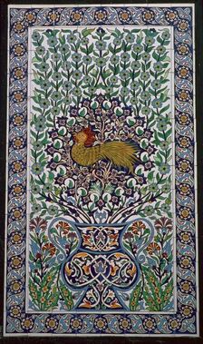 Detail of a tile design in Nabuel, Tunisia