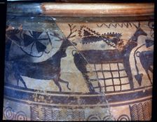 Detail of a vase from the Tossal de San Miguel, Lliria (Valencia). Creator: Unknown