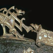Detail of a Viking neck-yoke for a pair of horses, 10th century