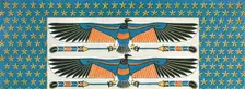 Detail of ceiling painting in the tomb of Bekenranef at Sakkara, Egypt, (1928). Creator: Unknown