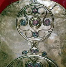 Detail of Celtic decoration, Battersea Shield, Celtic, c2nd - 1st century BC