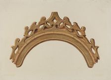 Detail of Confessional, c. 1940. Creator: Harry Mann Waddell