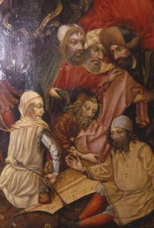 Detail of Crucifixion, Frankfurt, West Germany, 1430