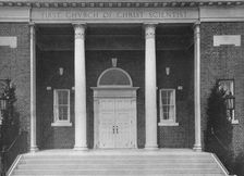Detail of entrance loggia, First Church of Christ, Scientist, Meriden, Connecticut, 1922
